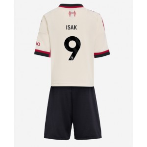 Liverpool Alexander Isak #9 Jalkapallovaatteet Lasten Vieraspeliasu 2025-26 Lyhythihainen (+ Lyhyet housut)